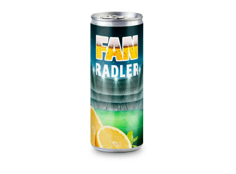 Radler - Mischgetränk aus Bier und Zitronenlimonade, spritzig und frisch - Folien-Etikett, 250 ml