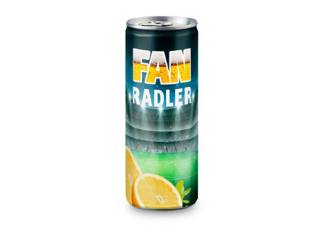 Radler - Mischgetränk aus Bier und Zitronenlimonade, spritzig und frisch - Fullbody-Etikett, 250 ml
