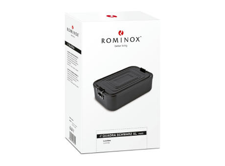 ROMINOX® Lunchbox // Quadra Schwarz matt XL