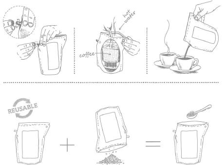 Geschenkartikel / Präsentartikel: Tee-Brühbeutel, Bleiben Sie Gesund & positiv, Tasty Berry, wiederverwendbar