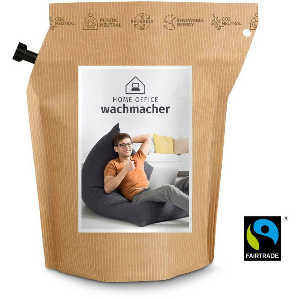 Geschenkartikel / Präsentartikel: Home-Office Wachmacher Kaffee Brühbeutel Honduras, wiederverwendbar, Fairtrade