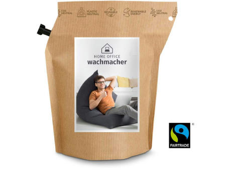 Geschenkartikel / Präsentartikel: Home-Office Wachmacher Kaffee Brühbeutel Honduras, wiederverwendbar, Fairtrade