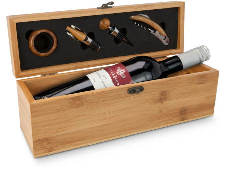 Geschenkset / Präsenteset: Wein in Bambuskiste