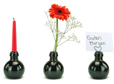 Kleinste Sektflasche der Welt! Blumengesteck - Inklusive Geschenkkarton in Gelb, 125 ml