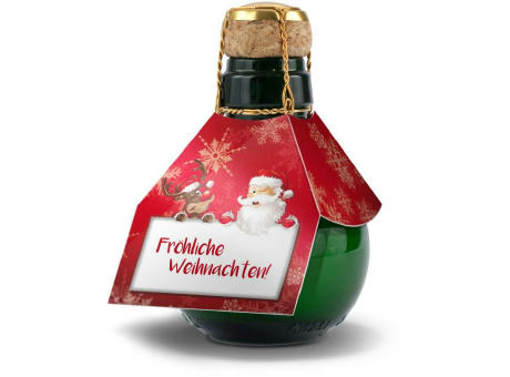 Kleinste Sektflasche der Welt! Fröhliche Weihnachten - Ohne Geschenkkarton, 125 ml