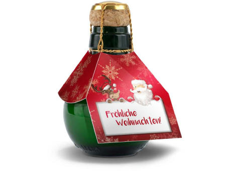 Geschenkset / Präsenteset: Kleinste Sektflasche: Fröhliche Weihnachten