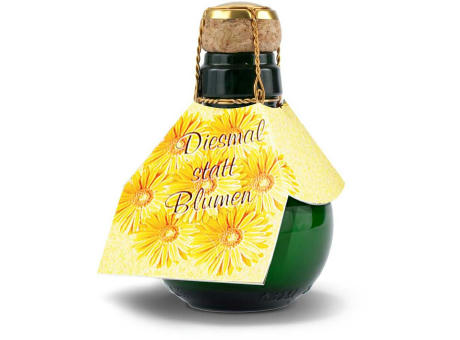 Kleinste Sektflasche der Welt! Diesmal statt Blumen - Ohne Geschenkkarton, 125 ml
