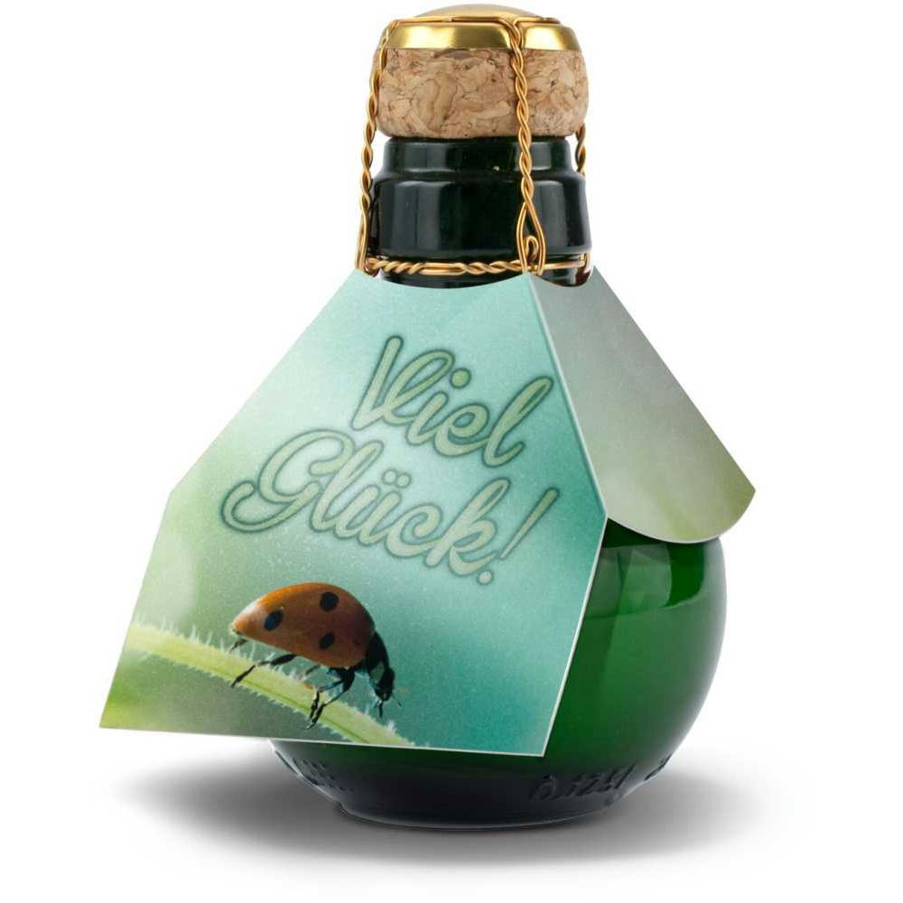 Kleinste Sektflasche der Welt! Viel Glück - Ohne Geschenkkarton, 125 ml