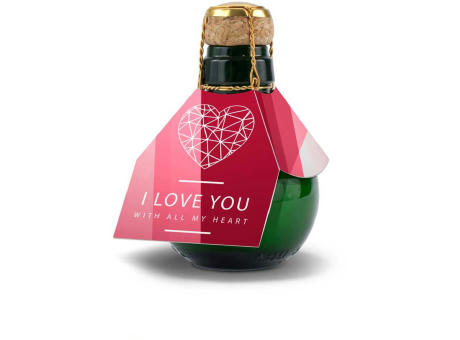 Kleinste Sektflasche der Welt! I love u - Ohne Geschenkkarton, 125 ml