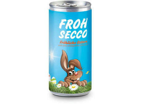 Geschenkartikel / Präsentartikel: Frohsecco Ostern - 24 x Promo Secco 0,2 l, Slimlinedose