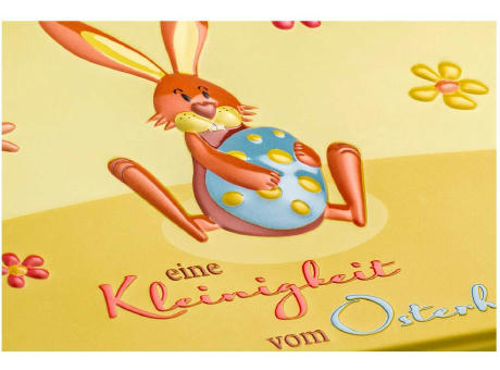 Geschenkartikel / Präsentartikel: Kleinigkeit vom Osterhasen - Pralinendose mit 125 g