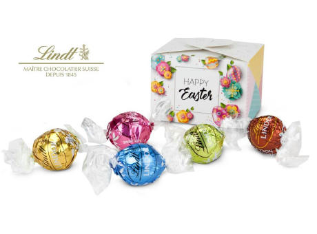 Geschenkartikel / Präsentartikel: Lindt Osterfreude - mit 5 Lindt Lindorkugeln, auch in individueller Pralinenschachtel