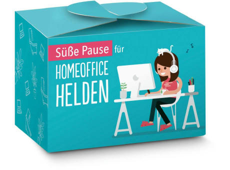 Geschenkartikel / Präsentartikel: Lindt süße Pause fürs Home-Office, 5 Lindorkugeln für Ihre Mitarbeiter (ca. 75 g)