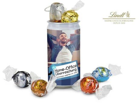 Geschenkartikel / Präsentartikel: Lindt-Geheimnis Home-Office Überraschung, inkl. 6 verschiedenen Lindor Kugeln