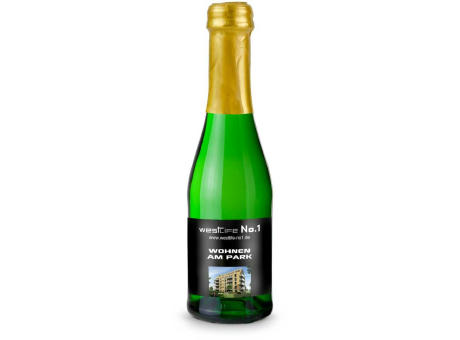 Sekt Cuvée Piccolo - Flasche grün - Kapselfarbe Gold, 0,2 l