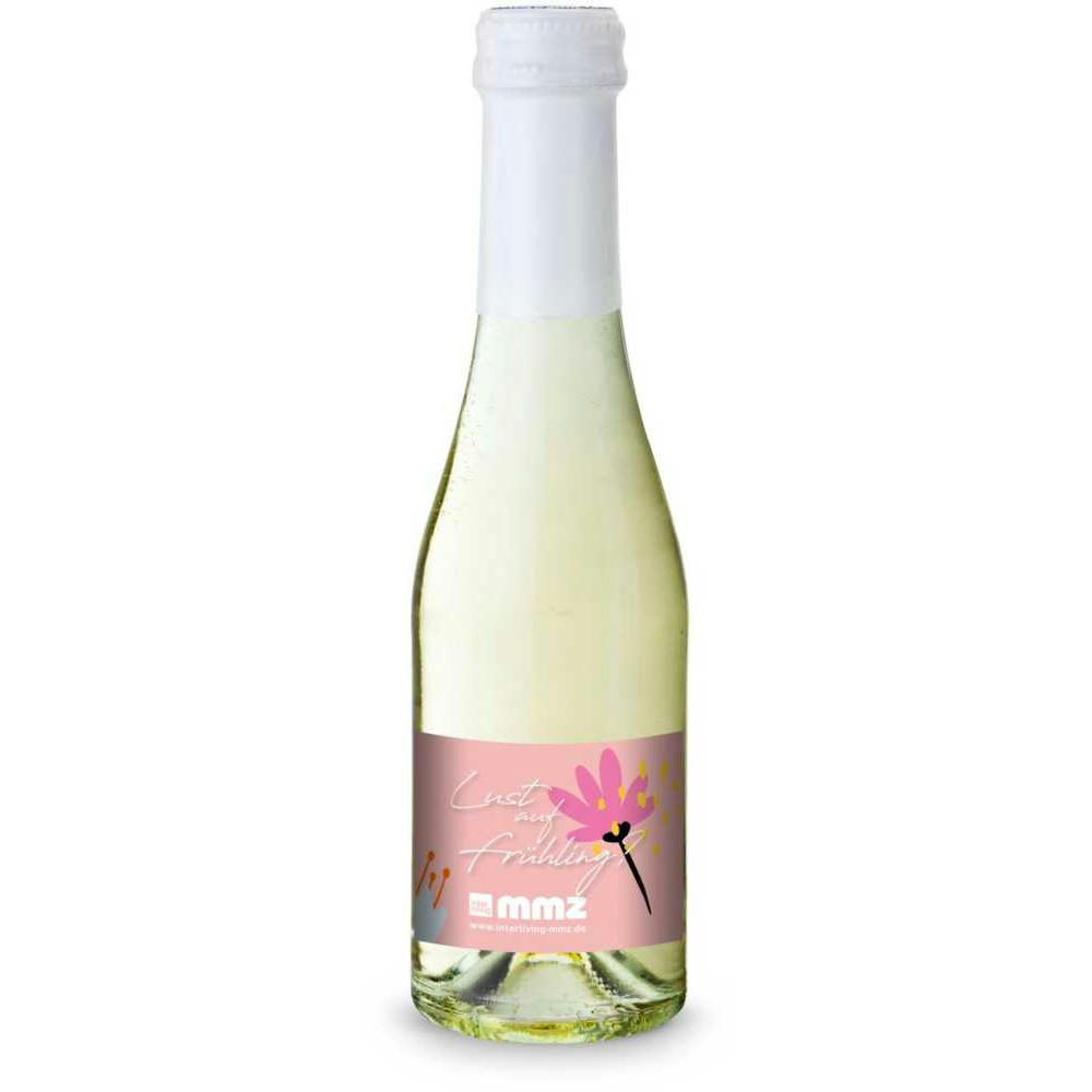 Promo Secco Piccolo - Flasche klar - Kapselfarbe Weiß, 0,2 l