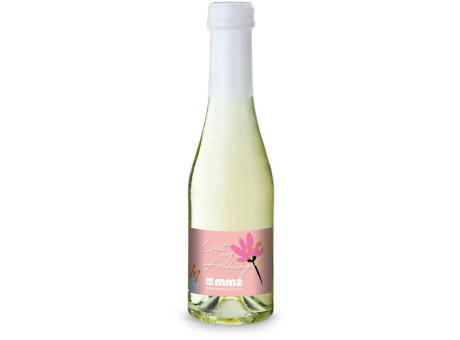 Promo Secco Piccolo - Flasche klar - Kapselfarbe Weiß, 0,2 l