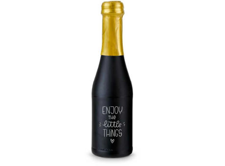 Promo Secco Piccolo - Flasche schwarz matt - Kapselfarbe Gold, 0,2 l