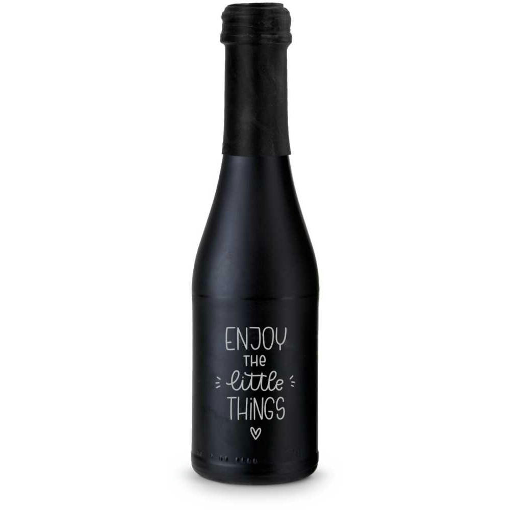 Promo Secco Piccolo - Flasche schwarz matt - Kapselfarbe Schwarz, 0,2 l