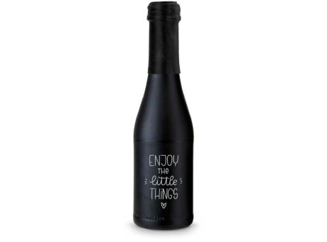 Promo Secco Piccolo - Flasche schwarz matt - Kapselfarbe Schwarz, 0,2 l