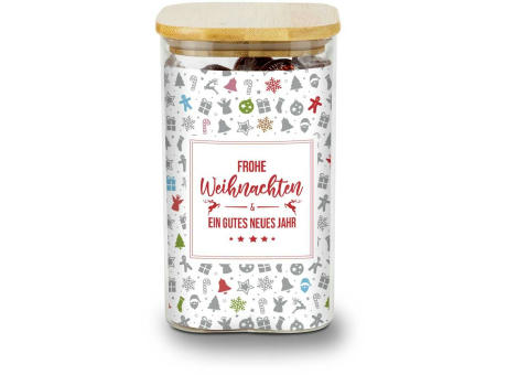 Geschenkset / Präsenteset: Lindor Team-Glas Frohe Weihnachten mit 35 Lindt Lindorkugeln