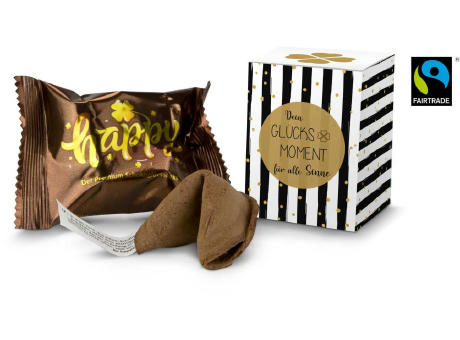 Geschenkartikel / Präsentartikel: Glücksmoment - Glückskeks Schokolade