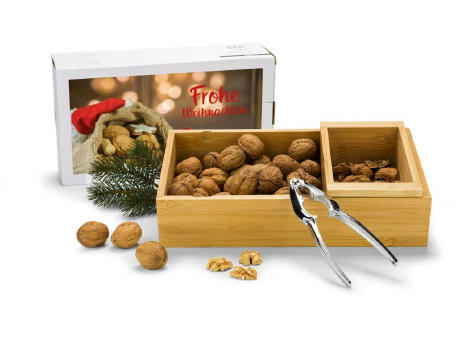 Geschenkset / Präsenteset: Nuss-Nux, Nussknacker-Set mit 400 g Nüssen