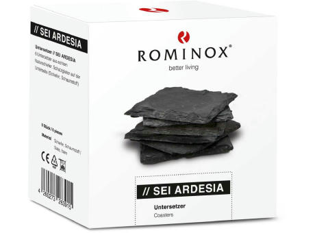 ROMINOX® Untersetzer 6er // Sei Ardesia - Schiefer