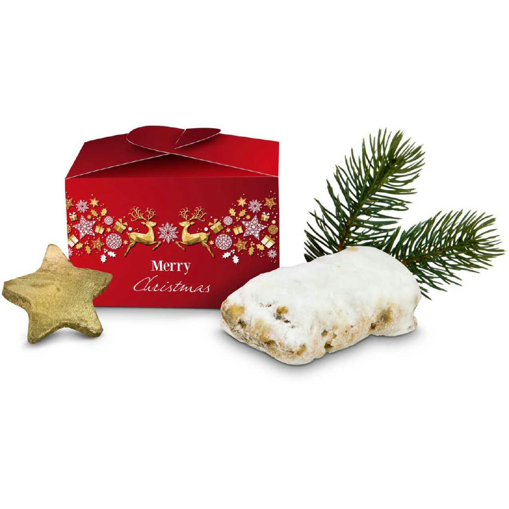 Geschenkartikel / Präsentartikel: Mini-Stollen Merry Christmas