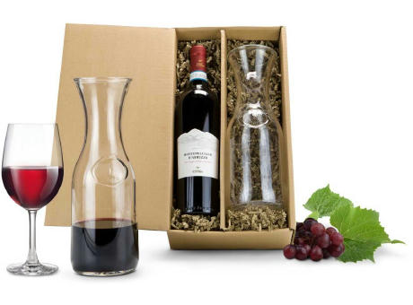 Geschenkset / Präsenteset: Rotwein & Karaffe