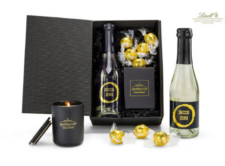 Geschenkset / Präsenteset: Schwarz-Goldene Momente, alkoholfrei