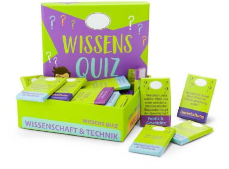 Geschenkartikel / Präsentartikel: Schokoladiges Wissensquiz