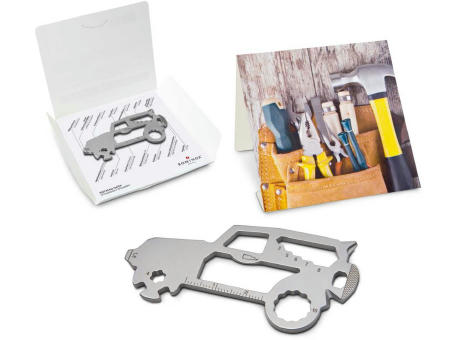 Geschenkartikel: ROMINOX® Key Tool SUV / Auto (19 Funktionen) im Motiv-Mäppchen Werkzeug