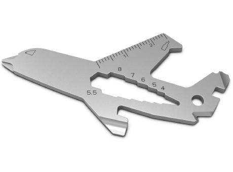 Geschenkartikel: ROMINOX® Key Tool Airplane / Flugzeug (18 Funktionen) im Motiv-Mäppchen Deutschland Fan Jubelverstärker