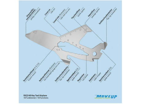 ROMINOX® Key Tool // Airplane - 18 functions (Flugzeug)