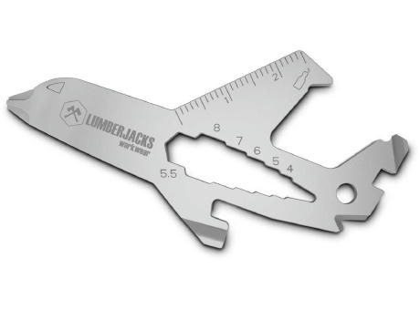 Geschenkartikel: ROMINOX® Key Tool Airplane / Flugzeug (18 Funktionen) im Motiv-Mäppchen Deutschland Fan Jubelverstärker