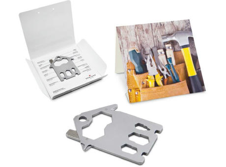 Geschenkartikel: ROMINOX® Key Tool House / Haus (21 Funktionen) im Motiv-Mäppchen Werkzeug