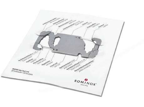 Geschenkartikel: ROMINOX® Key Tool Link (20 Funktionen) im Motiv-Mäppchen Werkzeug