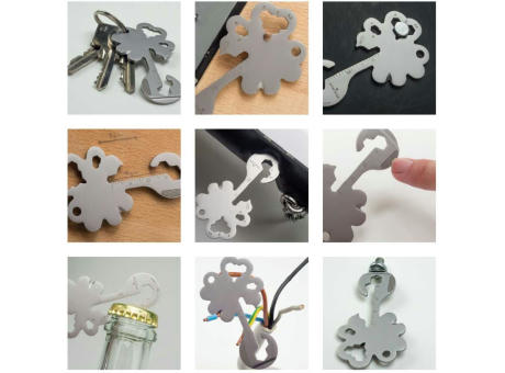 ROMINOX® Key Tool // Lucky Charm - 19 functions (Kleeblatt Glücksbringer)