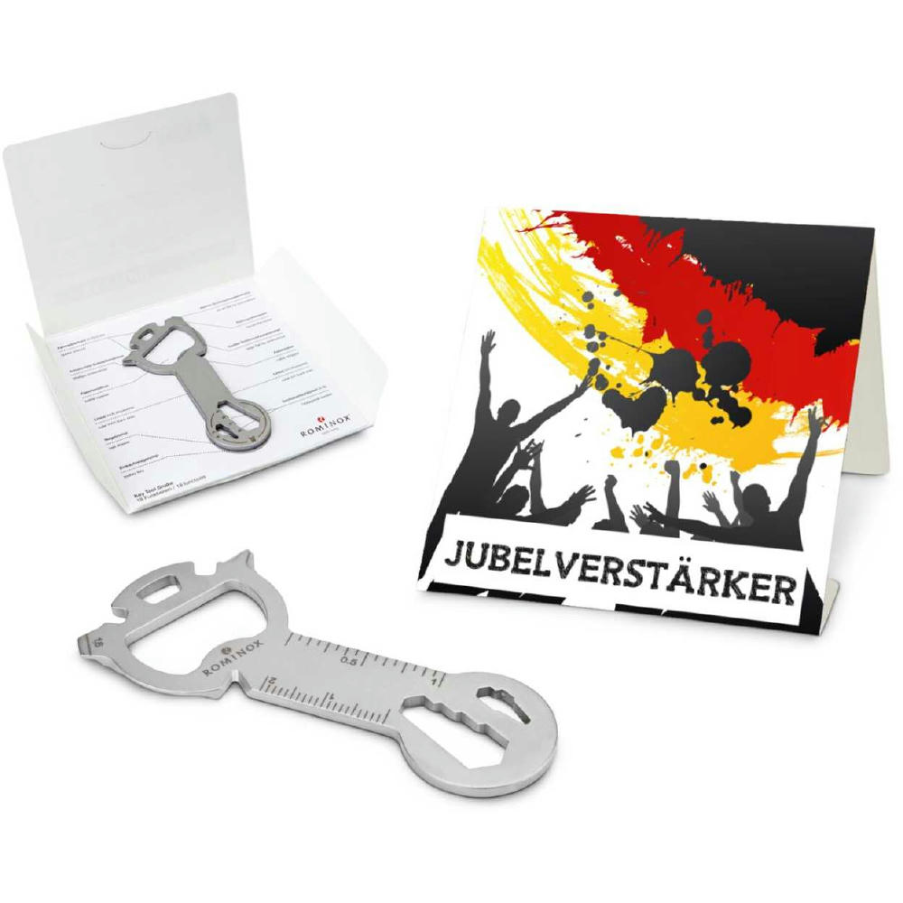 Geschenkartikel: ROMINOX® Key Tool Snake (18 Funktionen) im Motiv-Mäppchen Deutschland Fan Jubelverstärker