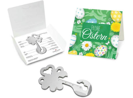 Geschenkartikel: ROMINOX® Key Tool Osterglück - Lucky Charm / Kleeblatt (19 Funktionen) Frohe Ostern