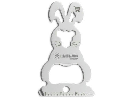 Geschenkartikel: ROMINOX® Key Tool Bunny / Hase (16 Funktionen) im Motiv-Mäppchen Osterhase