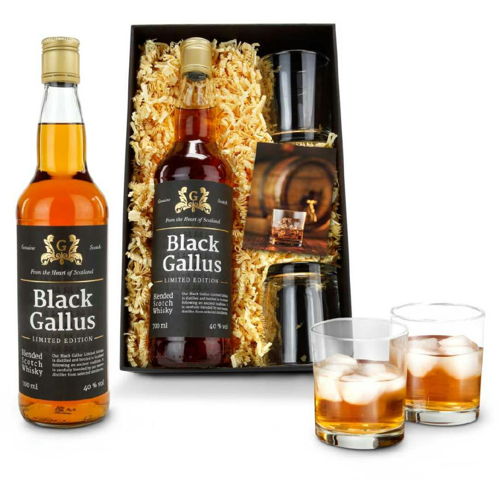 Geschenkset / Präsenteset: Black Gallus Whisky