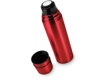 ROMINOX® Isolierkanne // Cup in Cup - mit 2 Deckeln - Rot