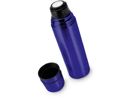 ROMINOX® Isolierkanne // Cup in Cup - mit 2 Deckeln - Blau