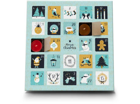 Geschenkartikel / Präsentartikel : Duftkerzen Adventskalender Charming Christmas