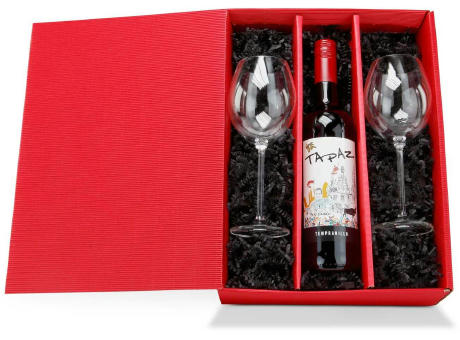 Geschenkset / Präsenteset: Rotwein für Zwei