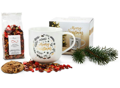Geschenkset / Präsenteset: Weihnachtliche Teetasse