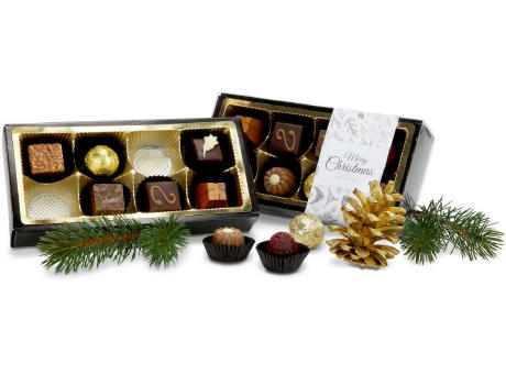 Geschenkartikel / Präsentartikel: Pralinenschachtel Merry Christmas