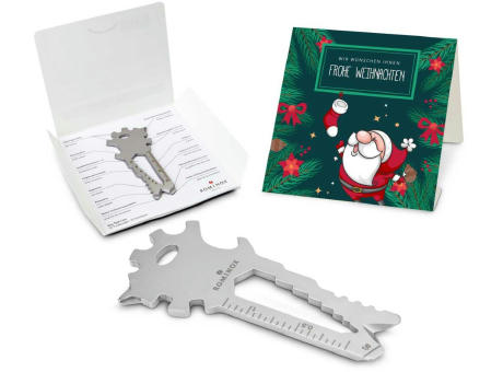 Geschenkartikel: ROMINOX® Key Tool Lion (22 Funktionen) im Motiv-Mäppchen Frohe Weihnachten